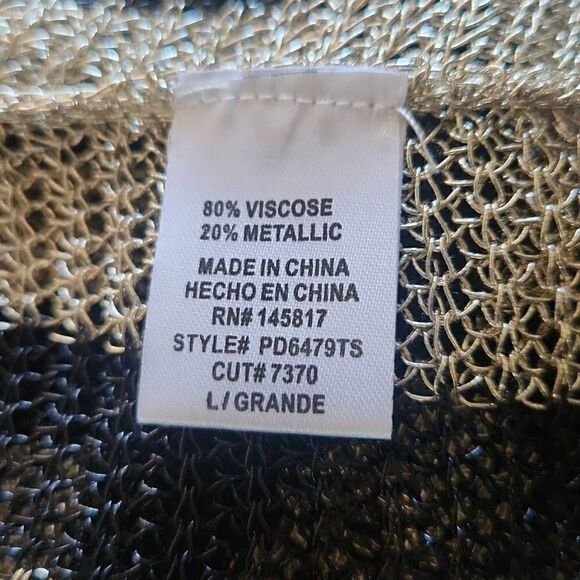 Privy Privately Privileged Boulevard Blk/Gold Striped Dress, L, NWOT - Picture 9 of 9